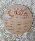 Hello world bordje roze