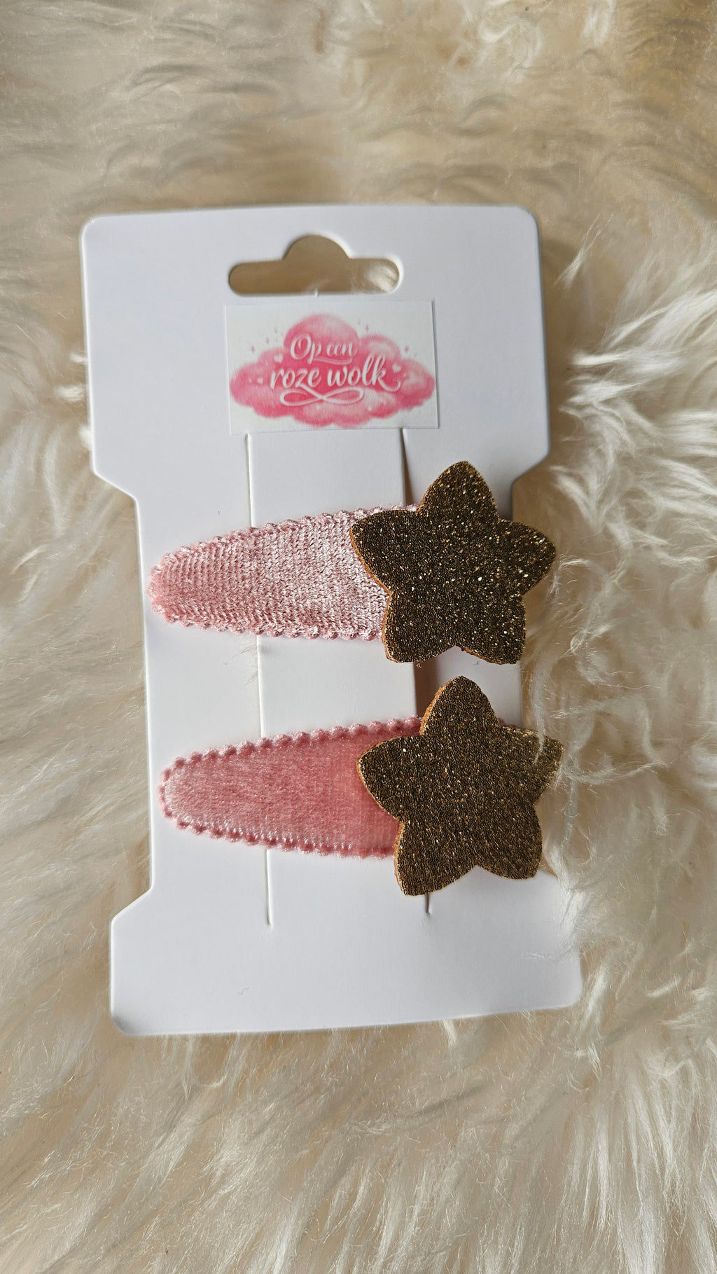 Haarclip velvet ster