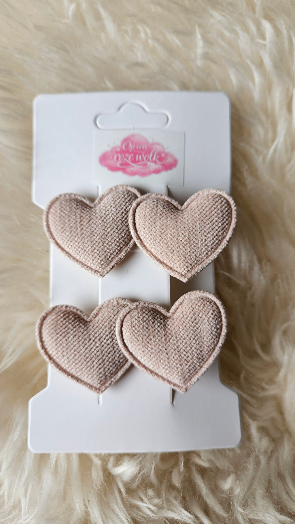 Haarclips twee hartjes