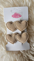Haarclips twee hartjes