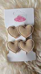 Haarclips twee hartjes