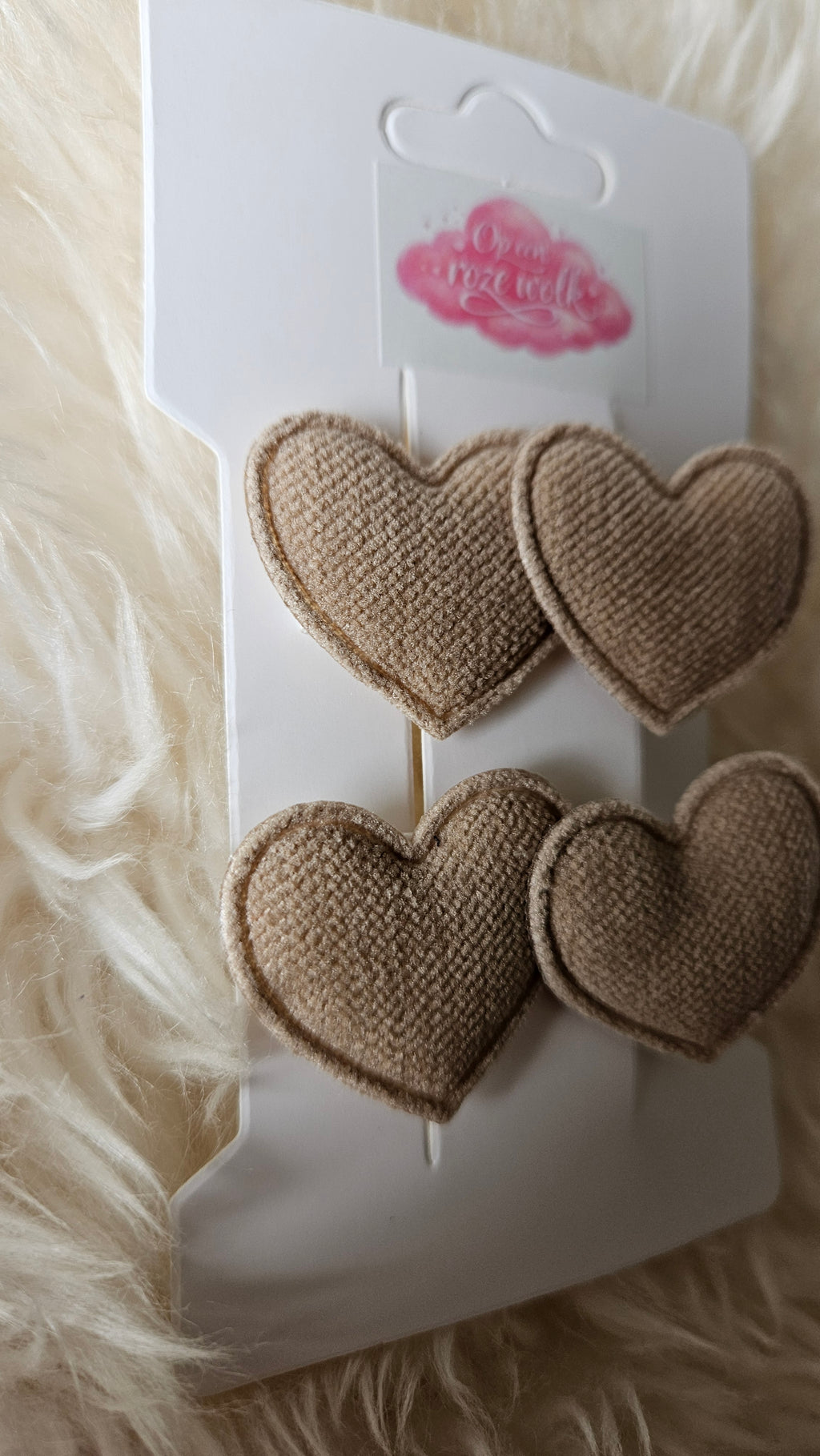 Haarclips twee hartjes