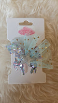 Haarclip unicorn lichtroze