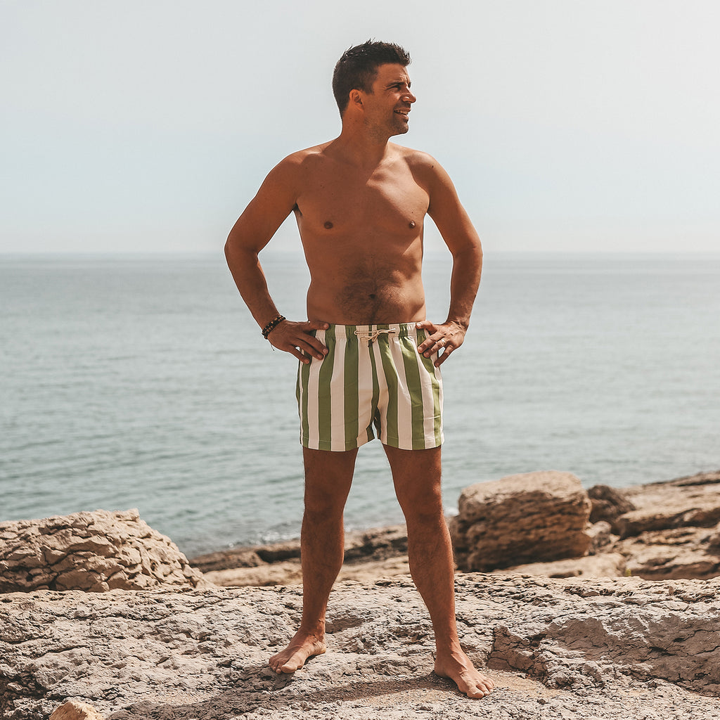 Wide Stripe | Swim Short Men