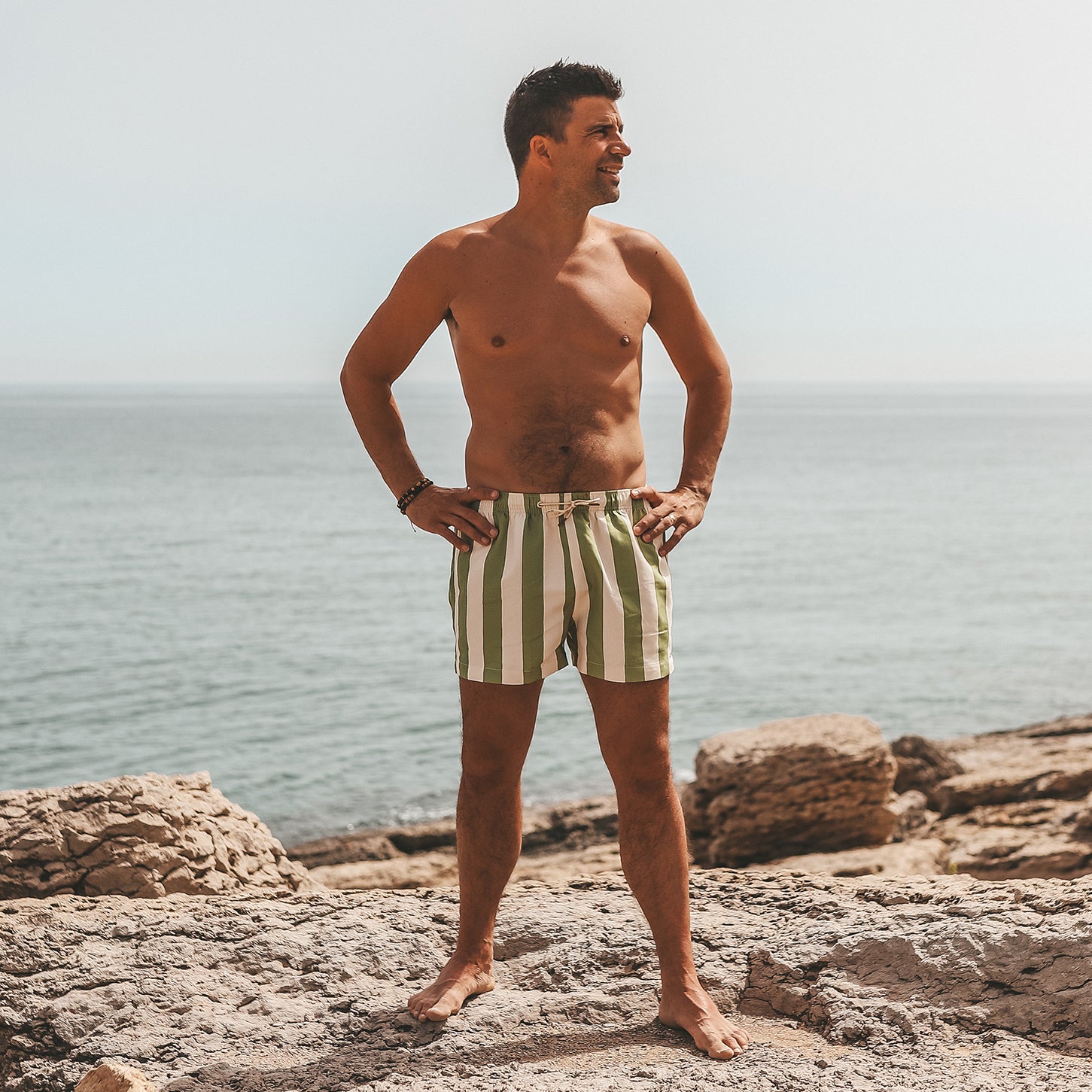 Wide Stripe | Swim Short Men